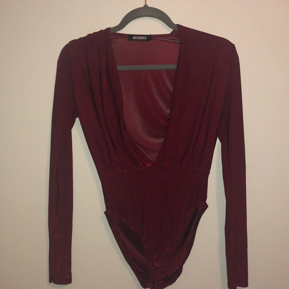 Missguided deep V cut bodysuit